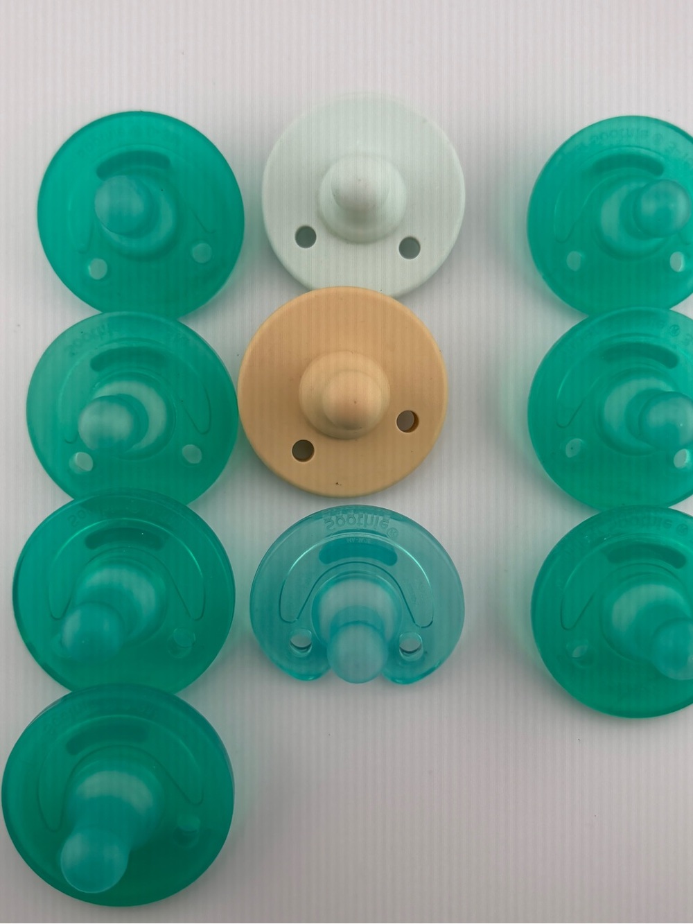 Lot Of 10 Phillips Avent Soothie Pacifiers Baby 0-3months & 3-18 Months